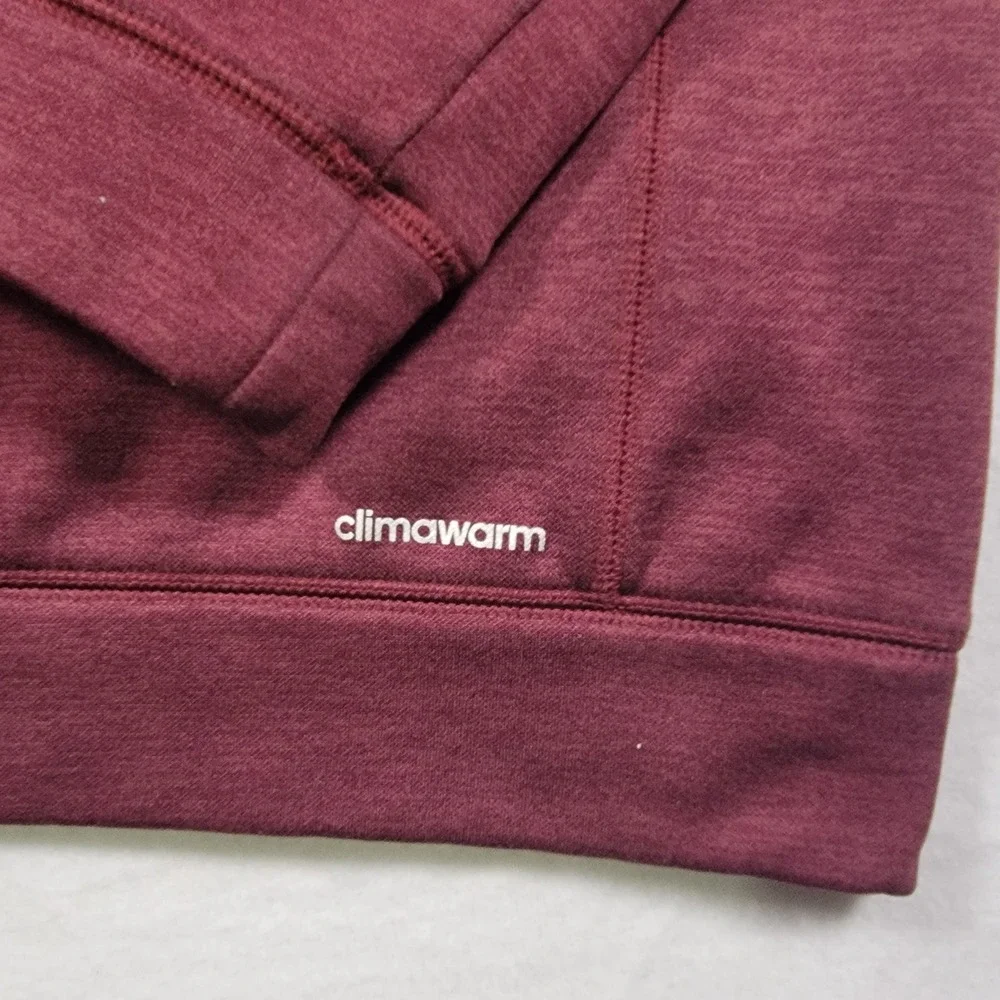 Adidas Team Issue 1/4 Zip Pullover Mens XL Maroon Heathered Texas A&M Fleece